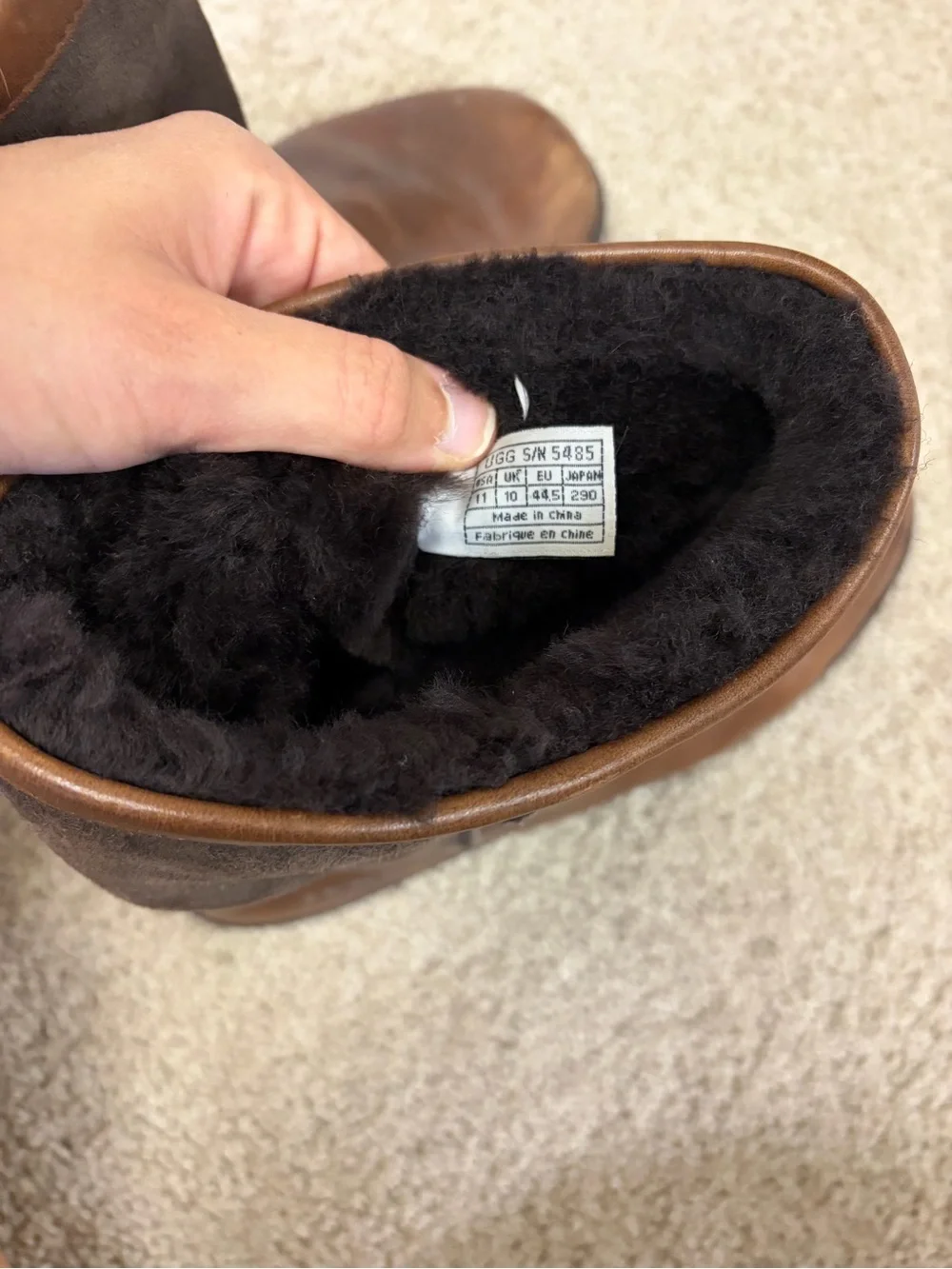 UGG boots leather